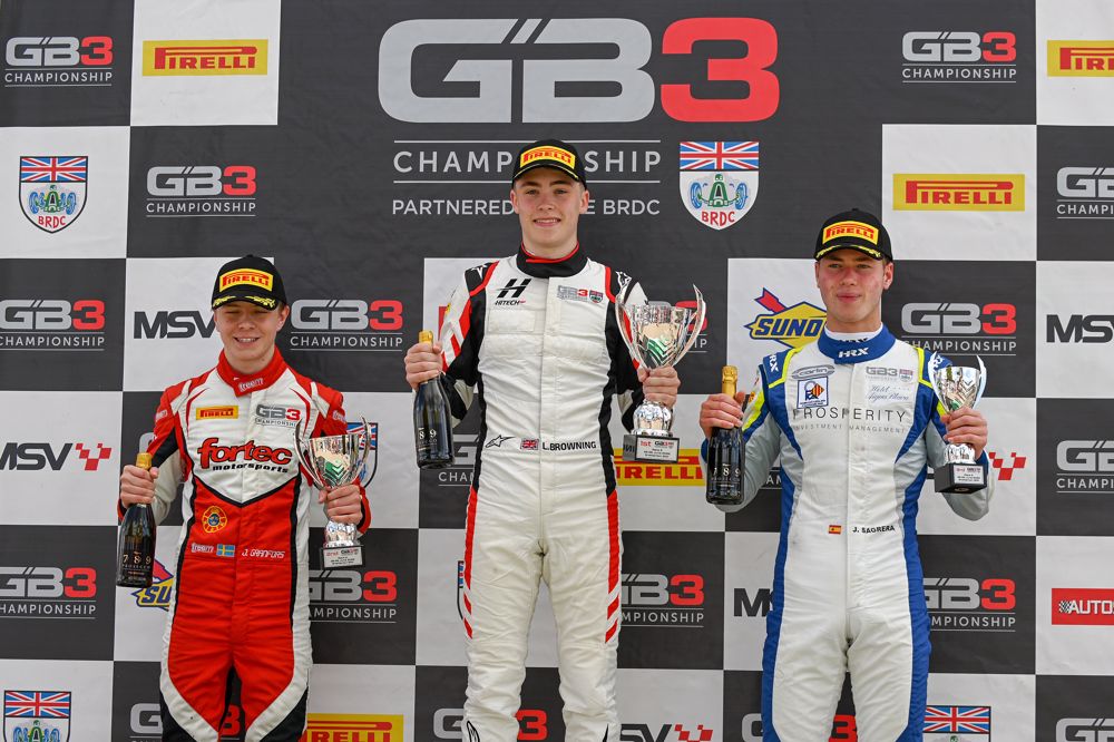 GB3 Snetterton podium