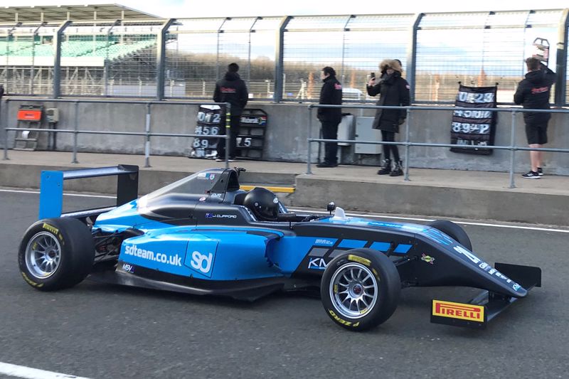 “Incredible” first Silverstone GB4 experience for Clifford